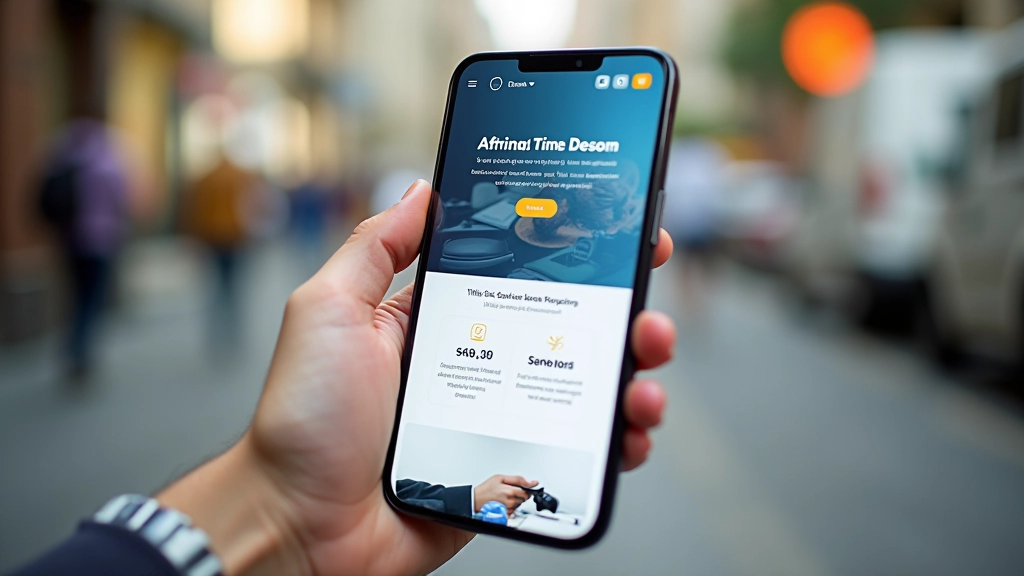 Mobile-first landing page design
