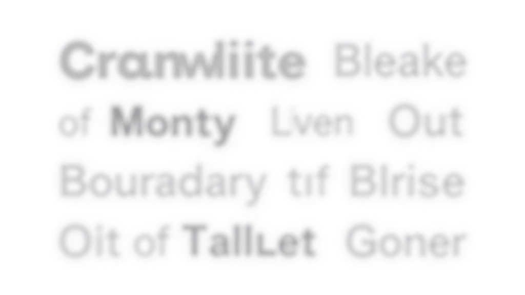 Typography showcase displaying headline and body text fonts with different sizes and weights on white background